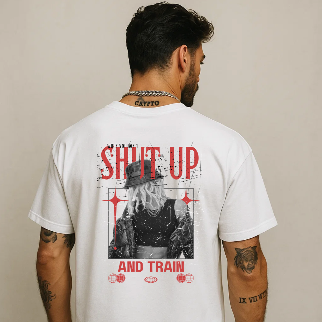 Shut Up and Train Heavyweight Crewneck Tee